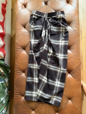 Cos Plaid Midi Skirt